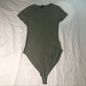 Forever 21 Olive Green Bodysuit